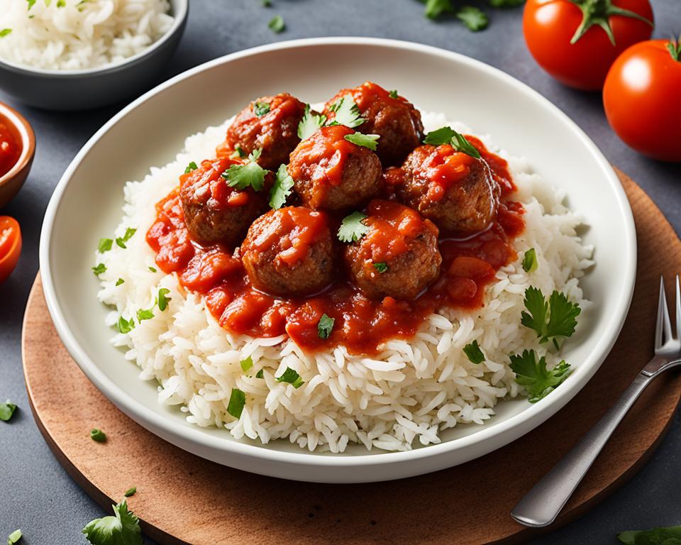 Mexican Meatballs with Rice