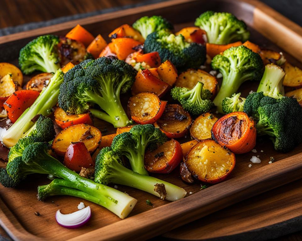 Oven Roasted Cauliflower and Broccoli (Recipe)