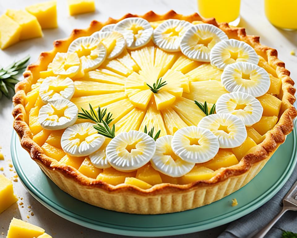 Ricotta Pie With Pineapple