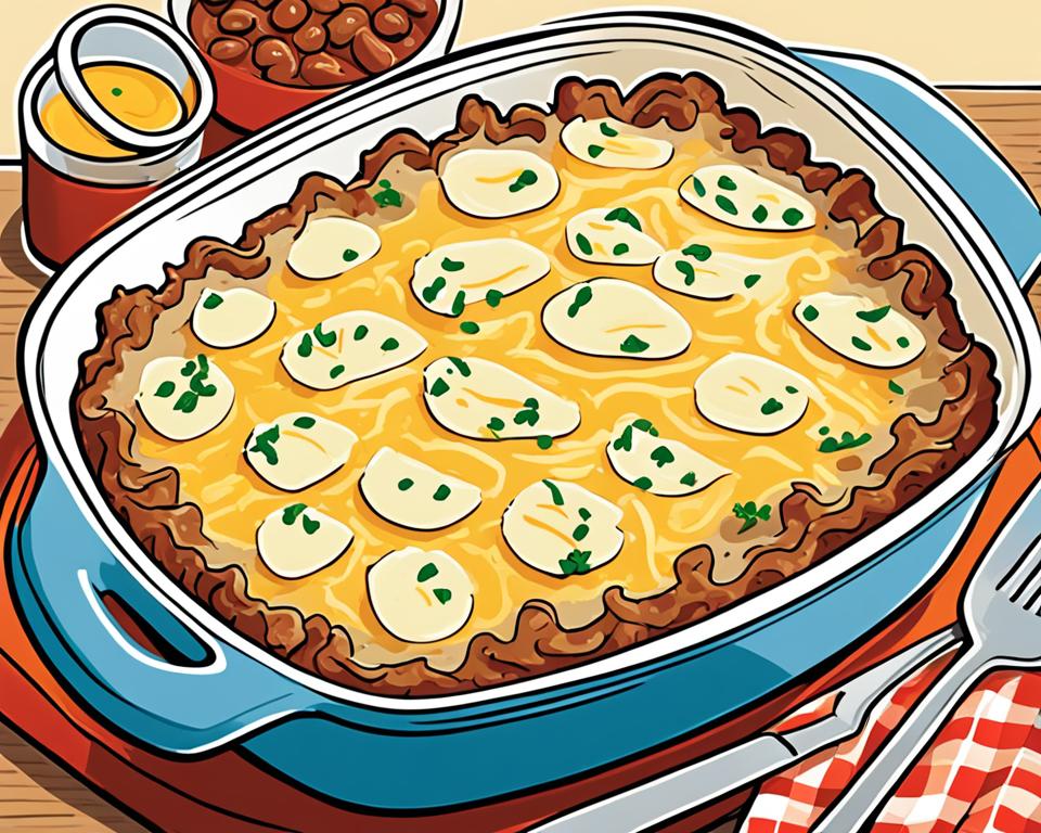 Scalloped Potatoes And Ground Beef Bake (Recipe)