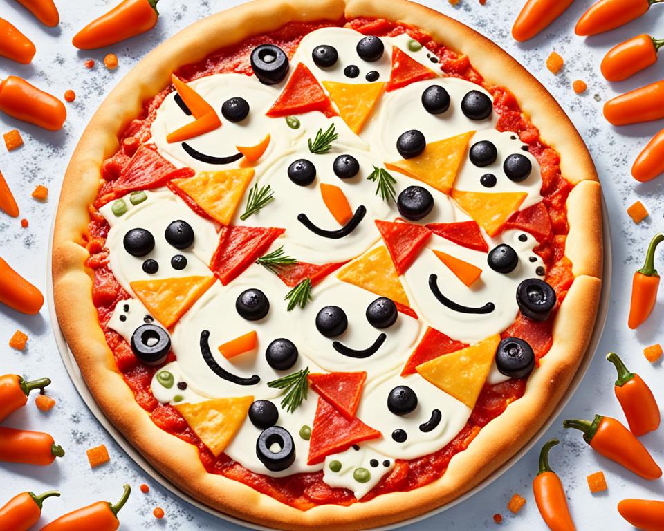 Snowman Pizza (Fun Meals)