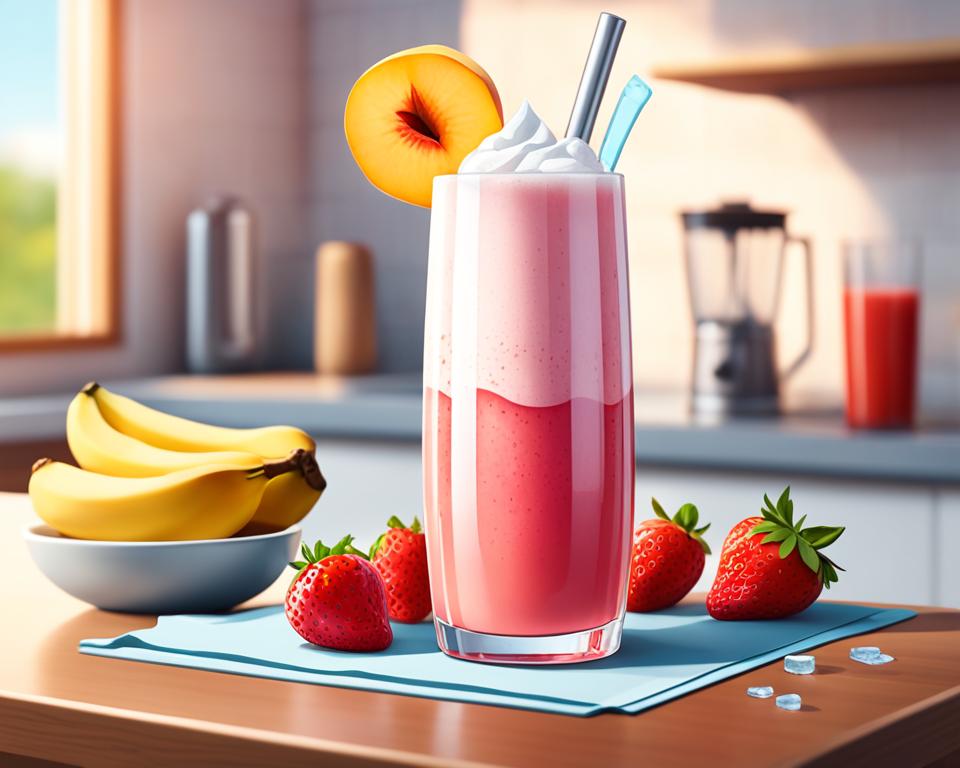 Strawberry Banana Peach Smoothie (Recipe)