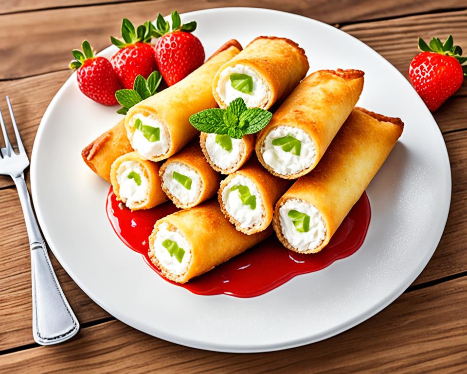 Strawberry Cheesecake Eggrolls (Recipe)