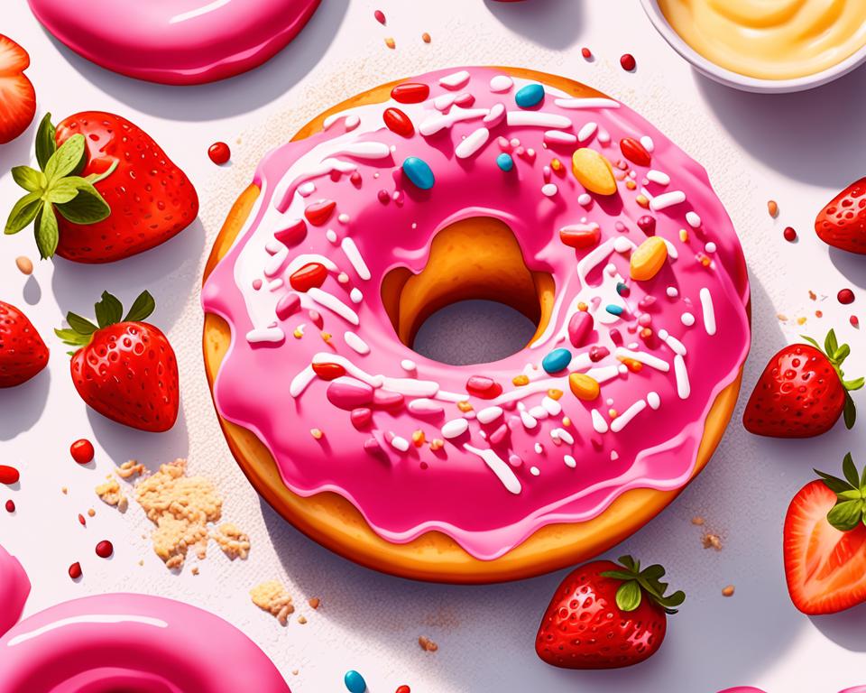 Strawberry Frosted Donut (Recipe)