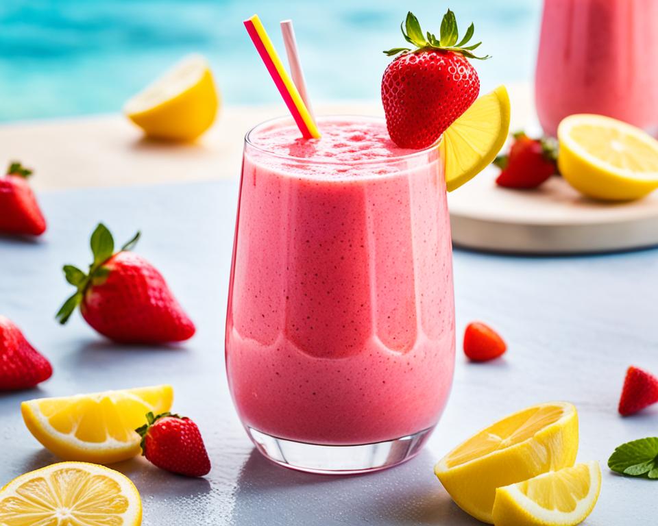 Strawberry Lemonade Smoothie: Vegan Refreshment