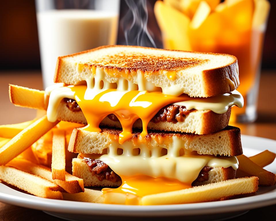 Ultimate Grilled Cheese And French Fries Combo
