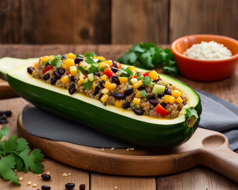 Vegetarian Stuffed Zucchini (Recipe)