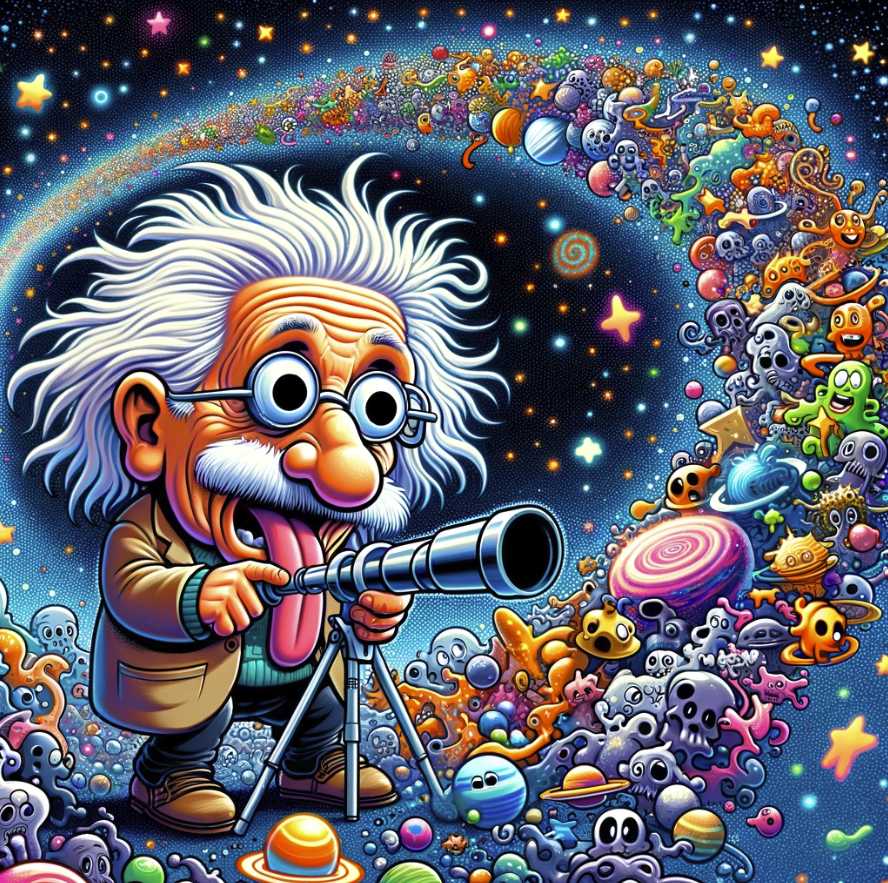 image depicting Einstein's concept of relativity and the expanding universe